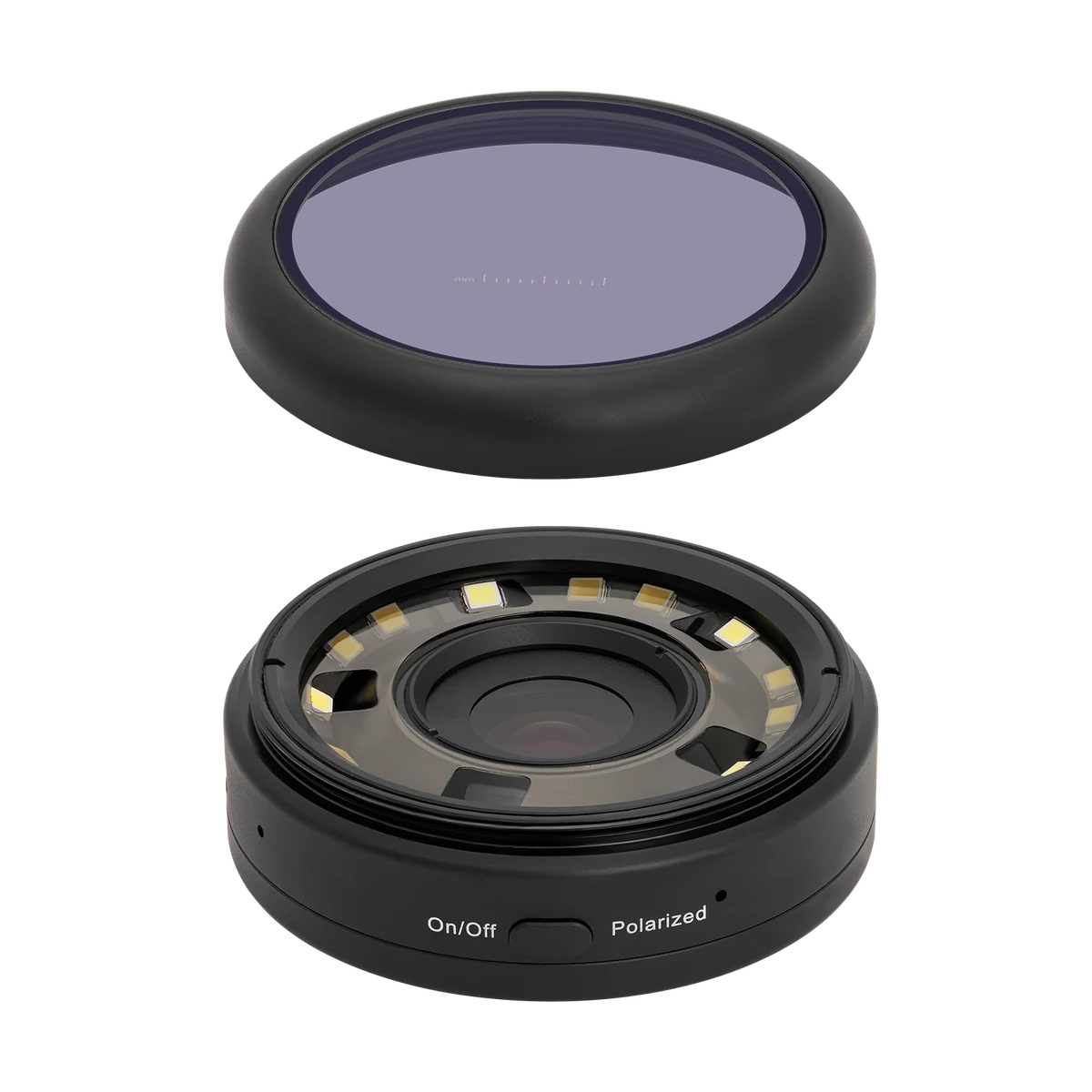 Mozi scanner with the contact plate lifted to reveal its lighting