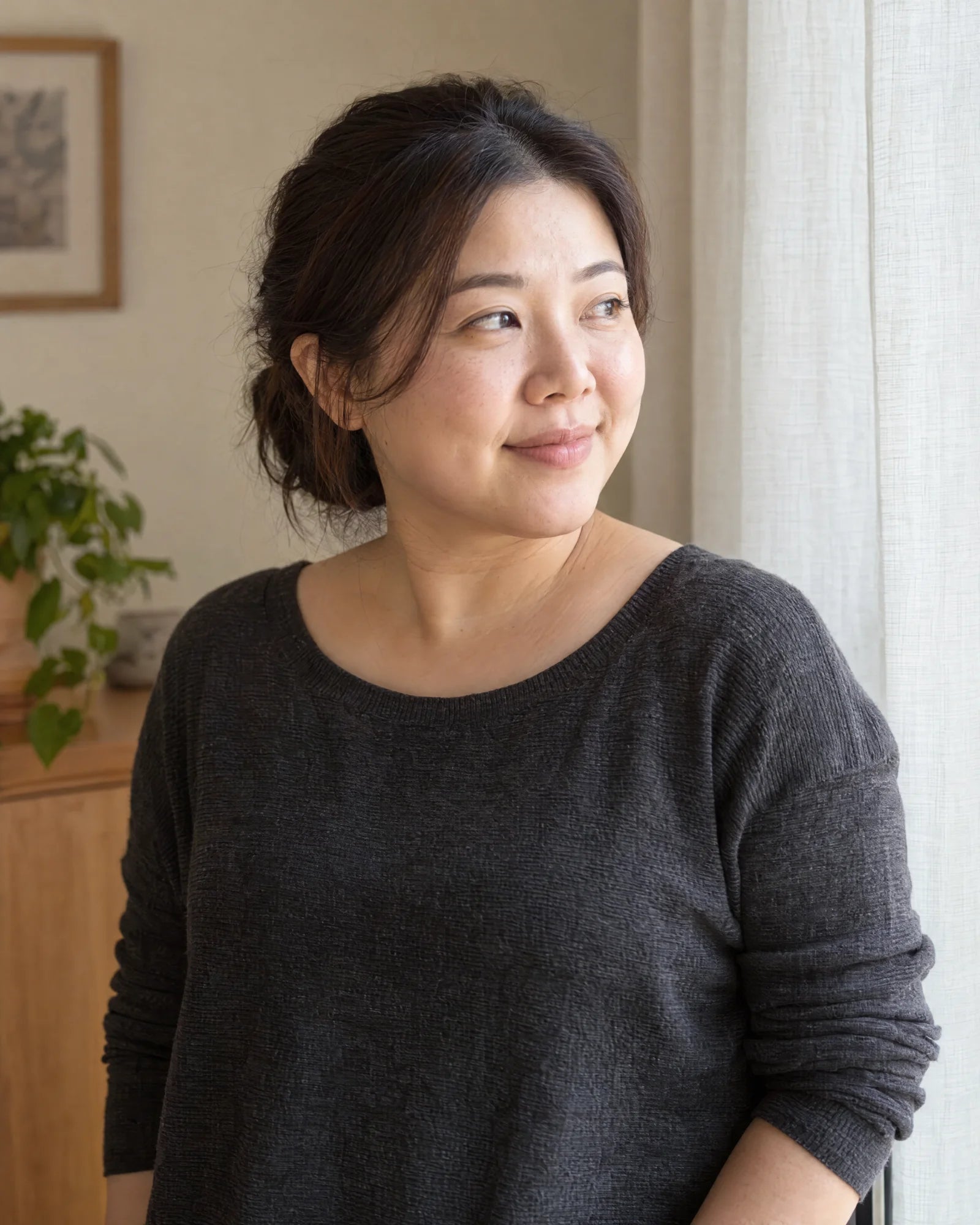 
Portrait of a woman with natural skin detail