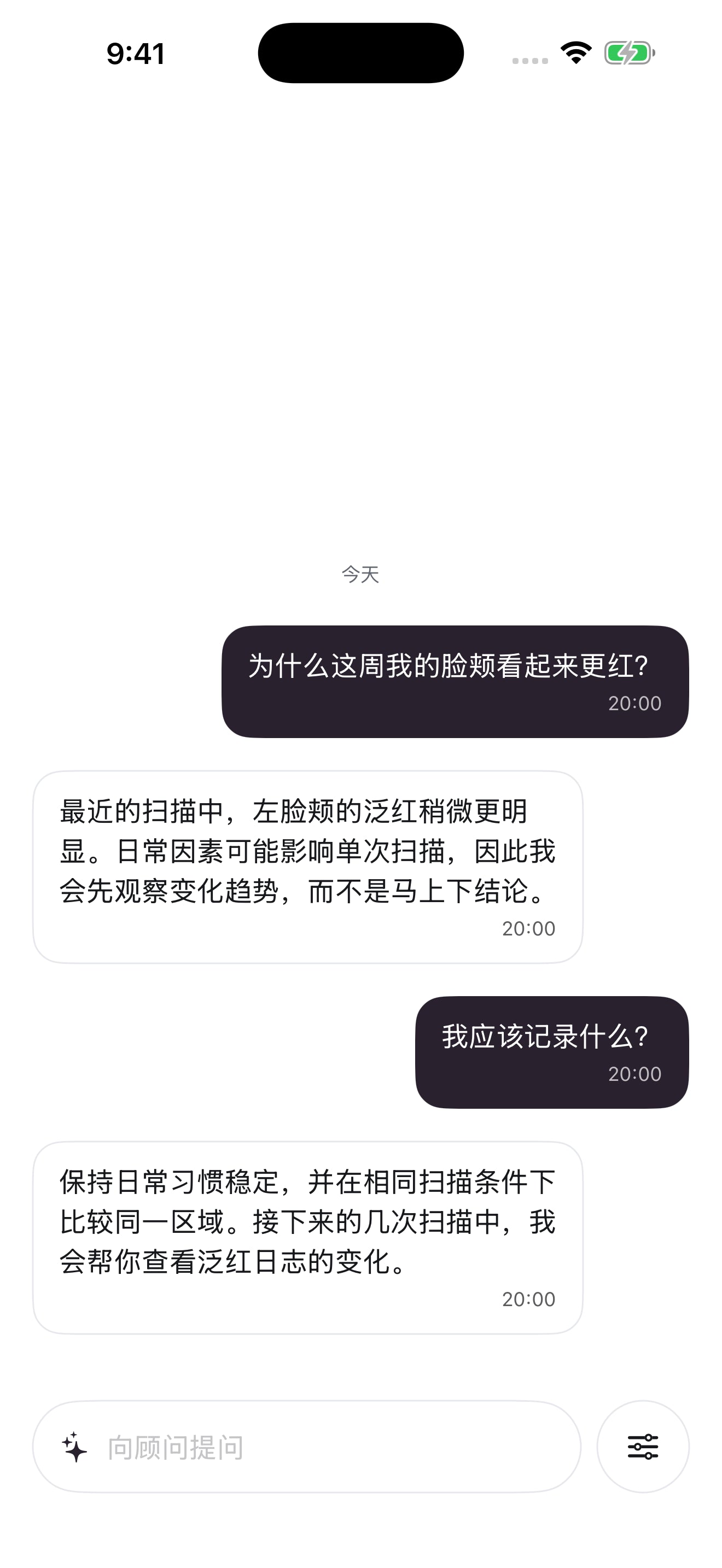 Mozi 顾问对话界面